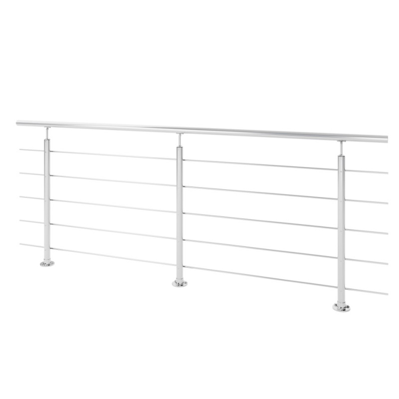Kit garde-corps à fixation au sol Harmony argent 250 cm SOGEM