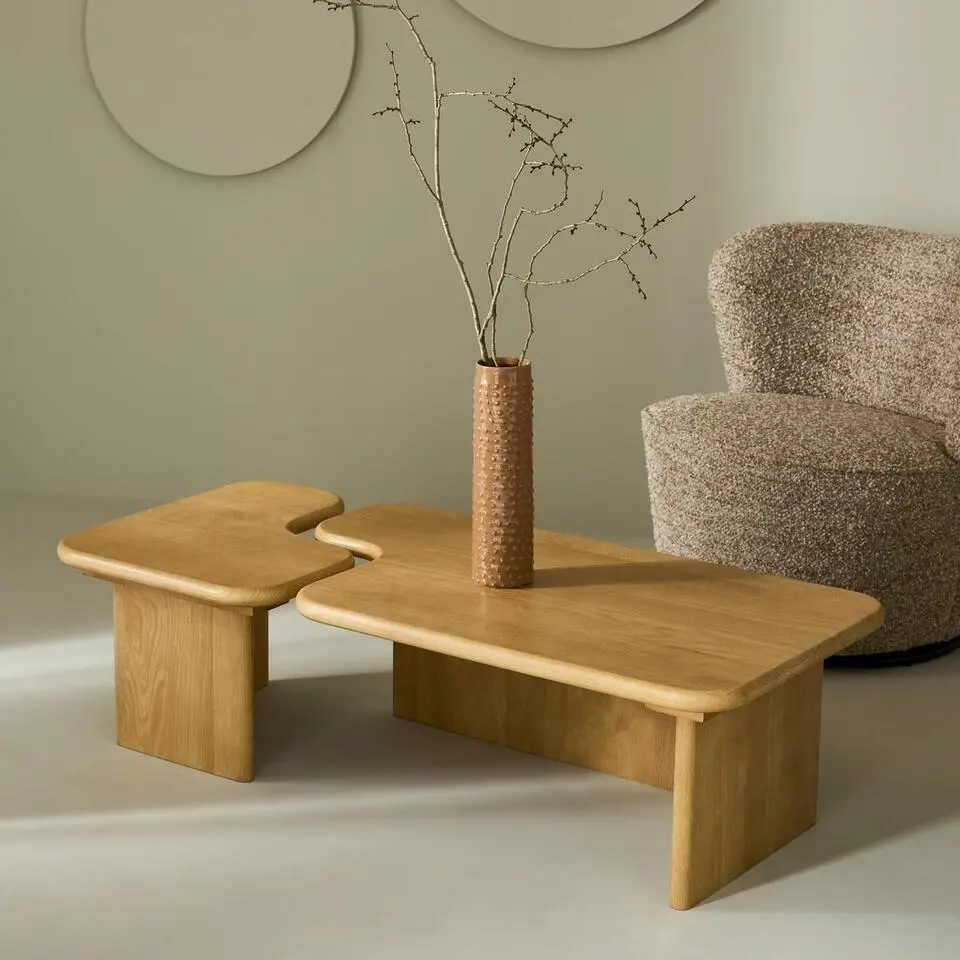 Signature - METROPOLIS Salontafels - Hout - 35x96/45x55 cm