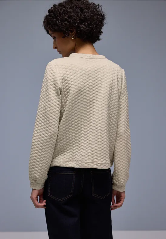 Zipper Jacke mit Struktur