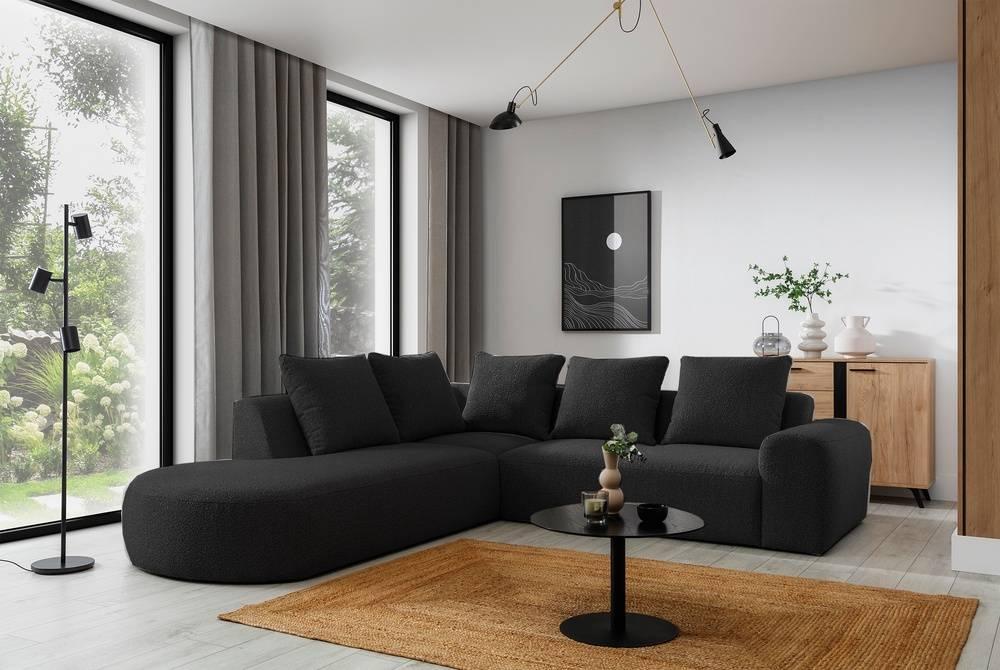 Hoekbank Monteri links bouclé