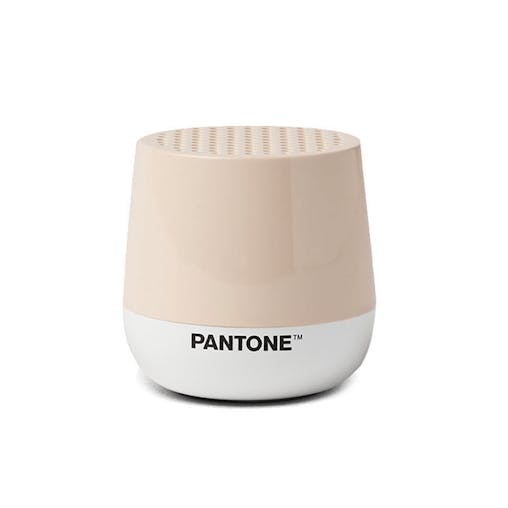 Lexon GIFT Set PANTONE - Includes Mino  Mini Speaker, Flip Classic Clock, Mina M Lamp, Thykho 3Speaker - Sand