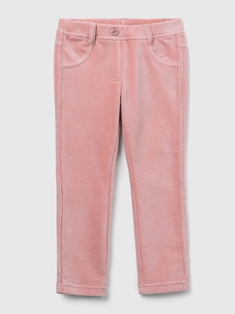 Ribbed chenille trousers