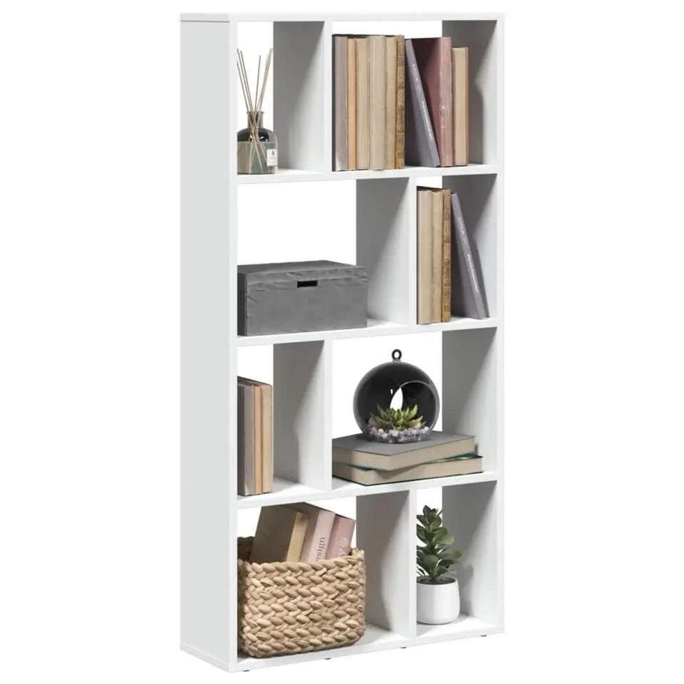vidaXL - 4-laags Boekenkast voor woonkamers - Wit - Hout - 60x20x120 cm