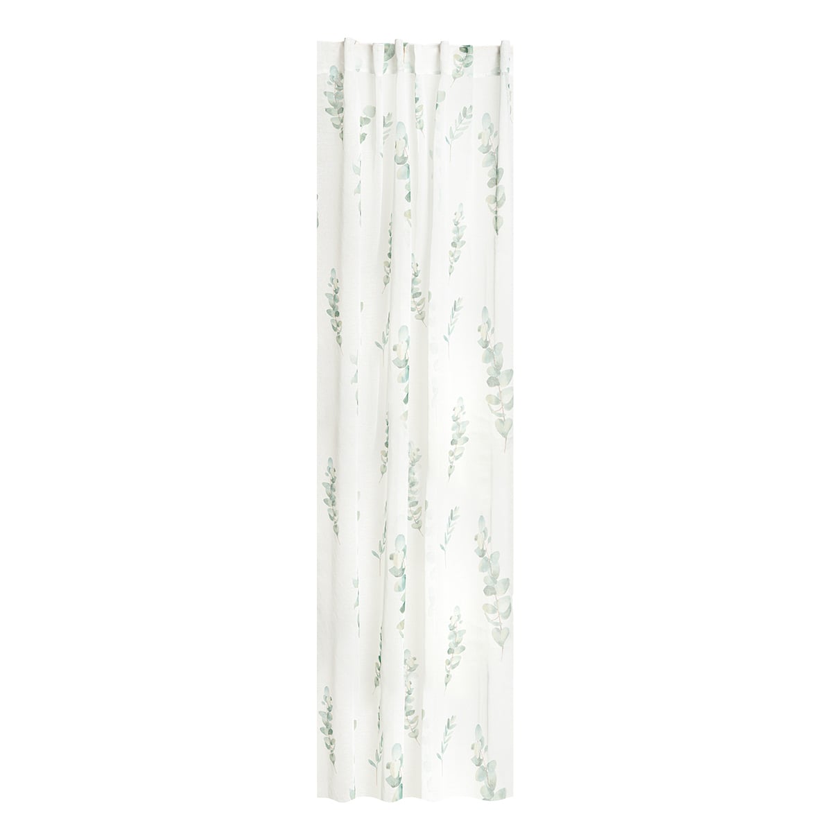 Firanka EUCALIPTO w zielone liście 140x250 cm