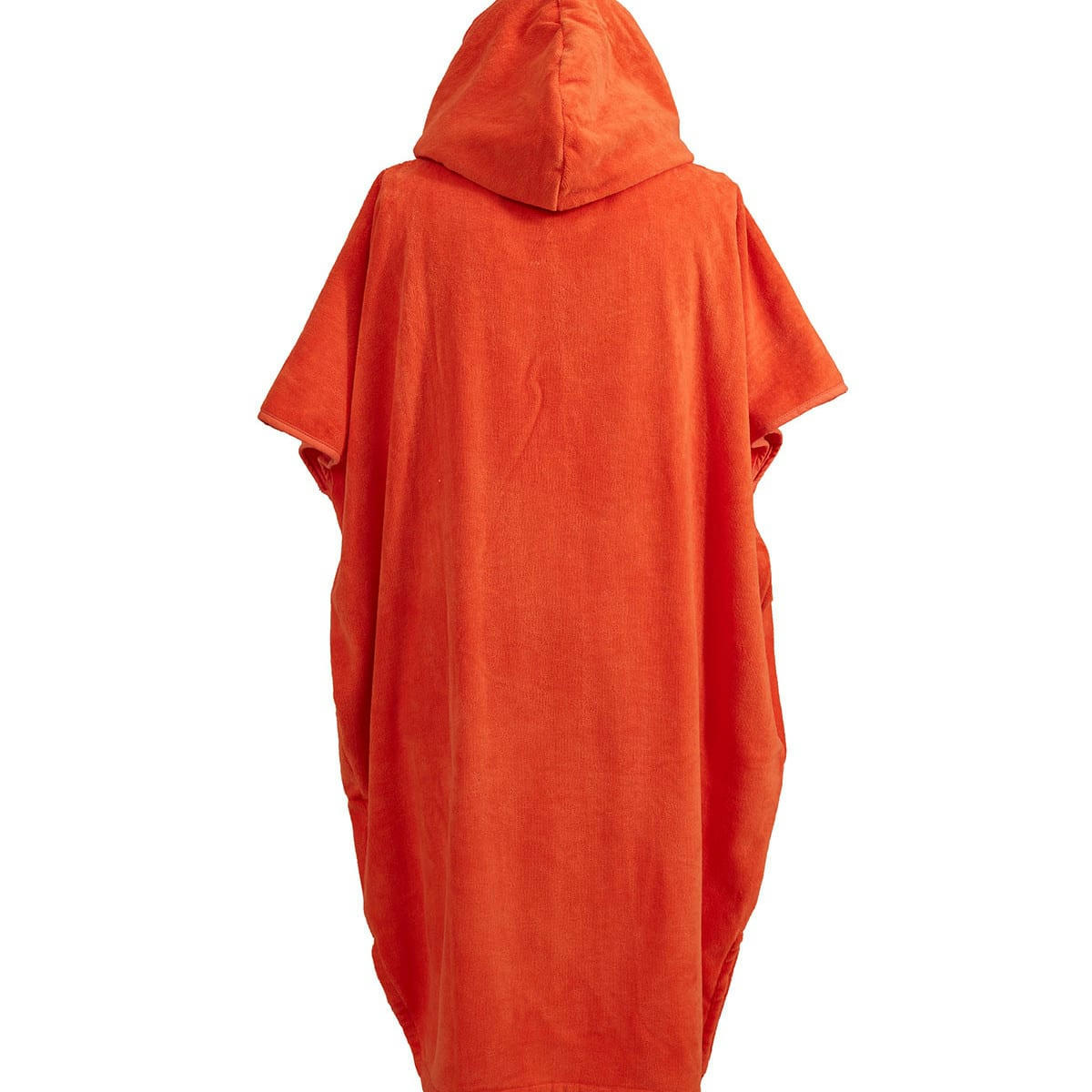 BEACH - Poncho de plage adulte en coton velours Corail Taille Unique