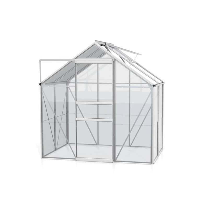 Serre en verre Venus aluminium anodisé 2,5 m² VITAVIA