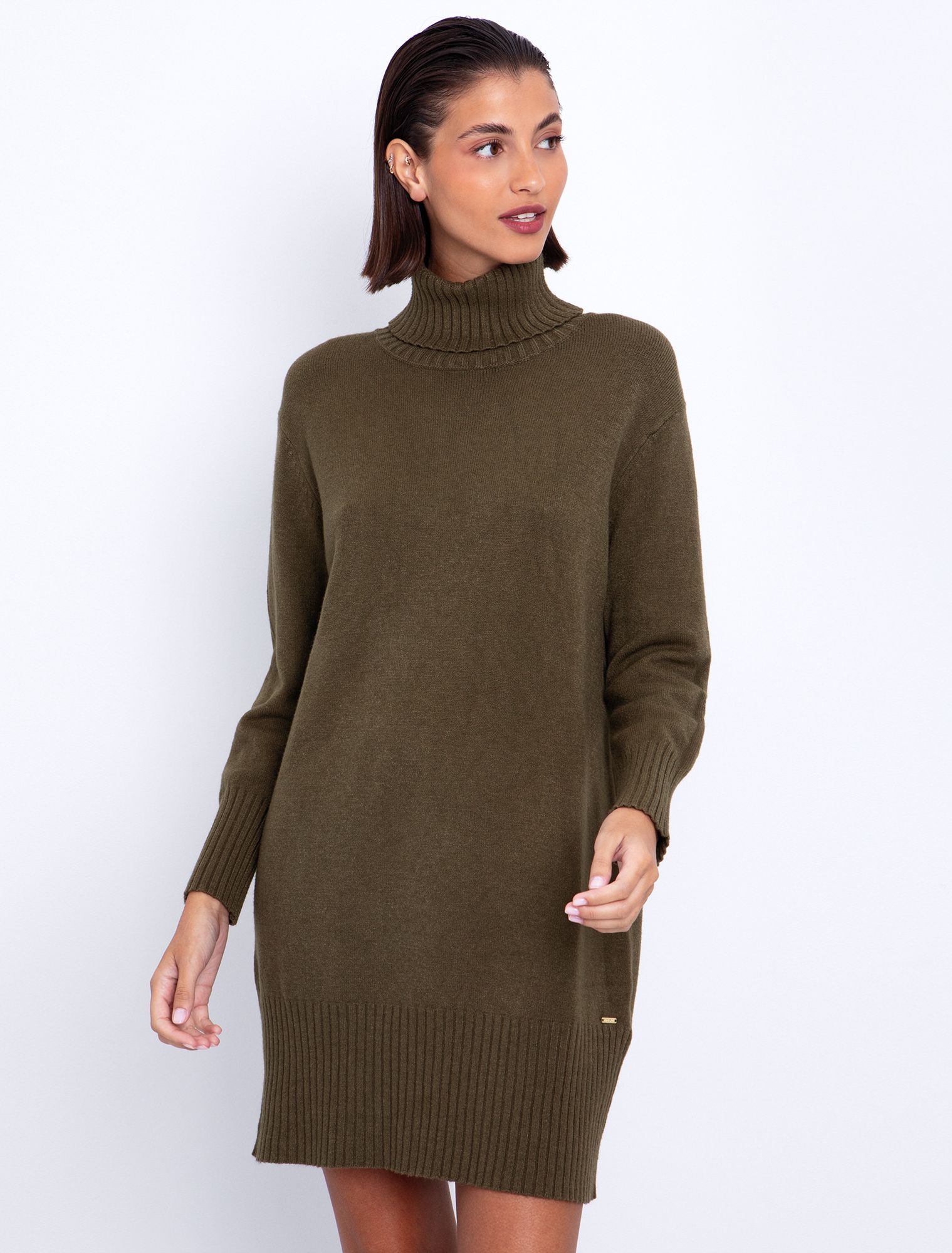 Βasic πλεκτό φόρεμα ζιβάγκο