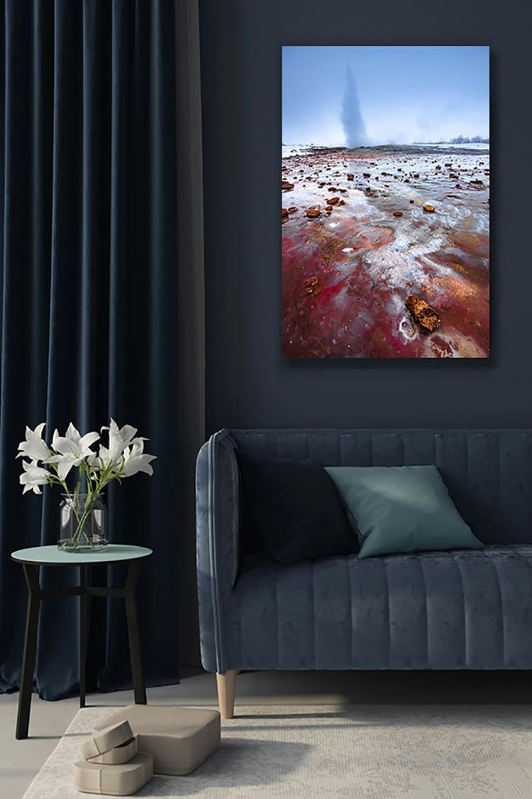 STROKKUR - Photographie d'art d'Hugo Grandcolas  30x45 cm sur plexi