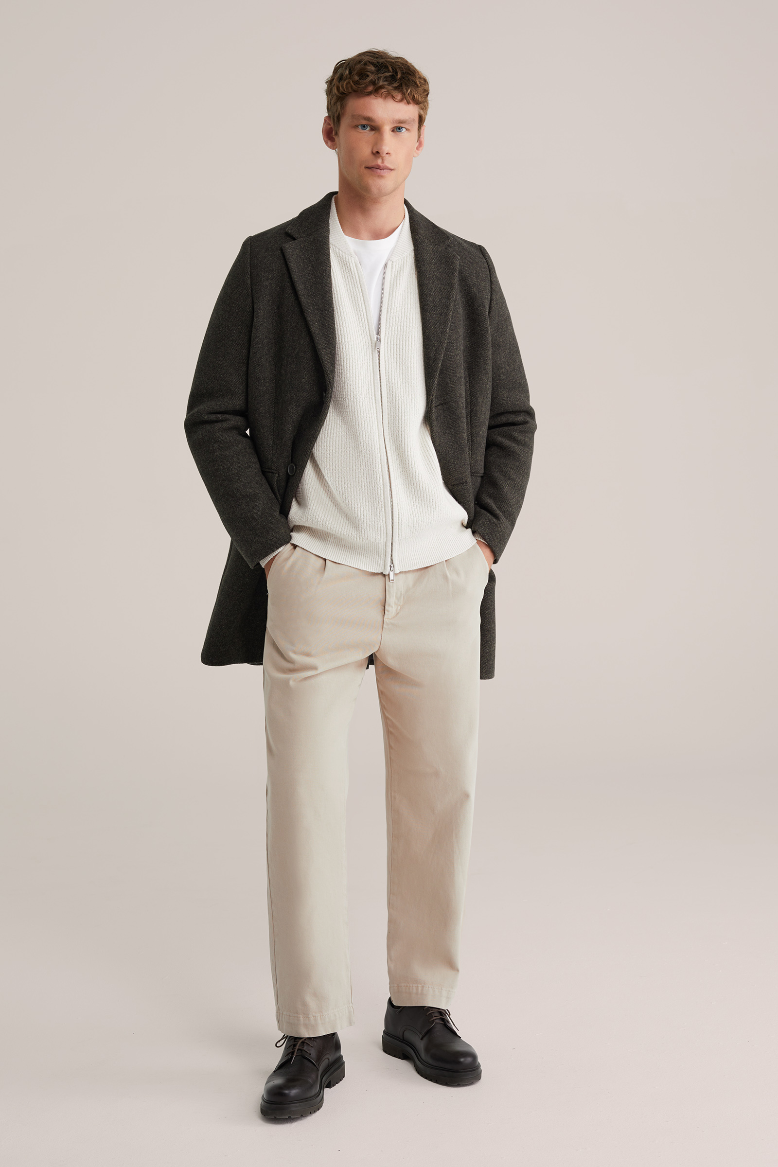 Heren Regular fit gebreid vest