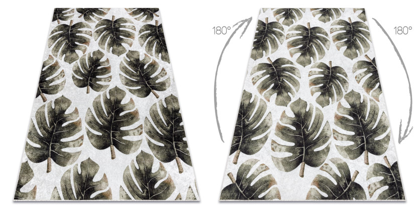 Dywan do prania MIRO 52102.801 Liście Monstera antypoślizgowy 120x170 cm