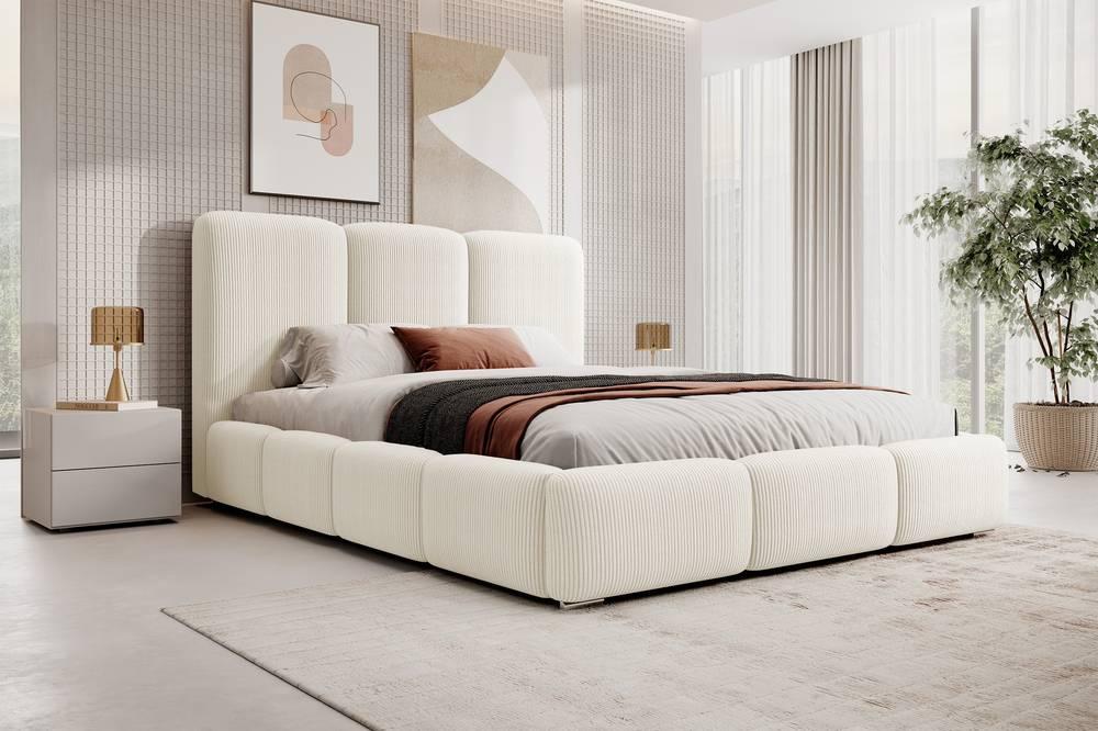 Bedframe Briar met opbergruimte ribstof 180x200
