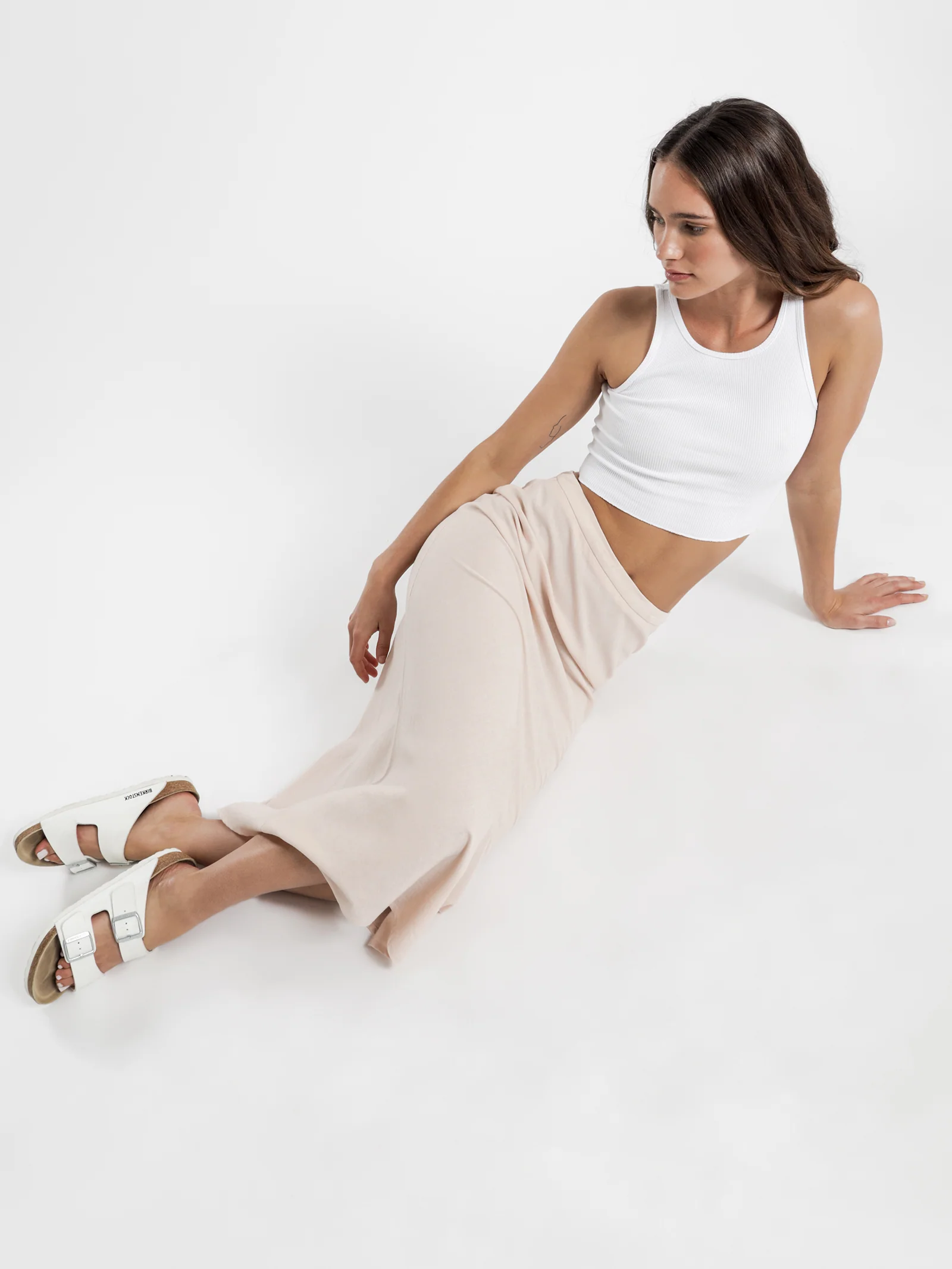 Miles Linen Midi Skirt