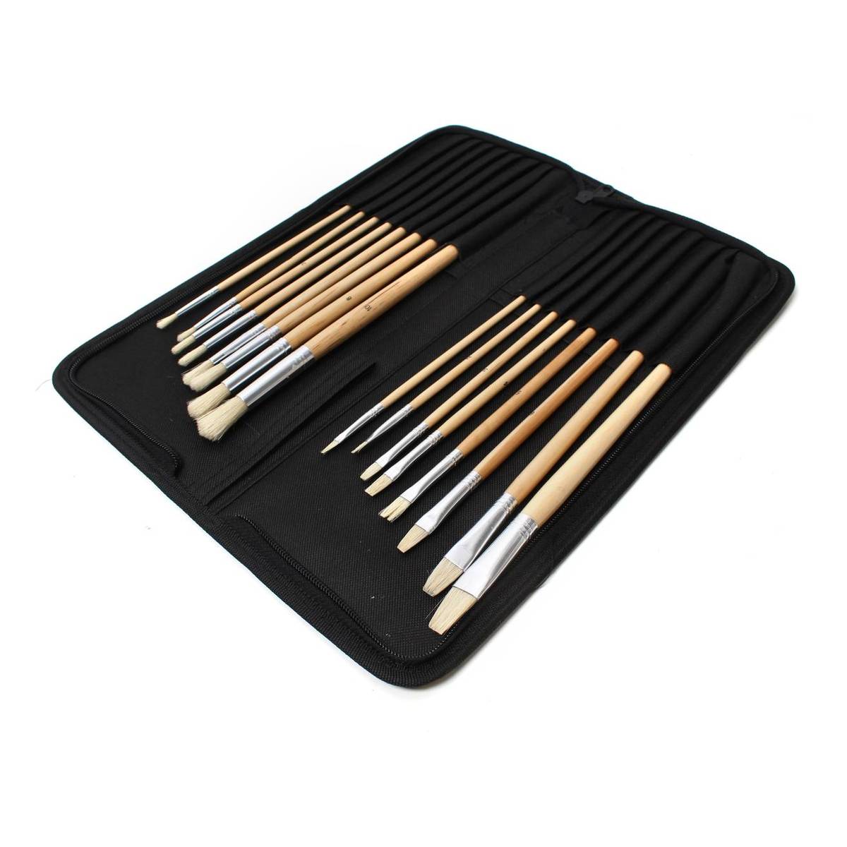 Art Brushes and Case 16 Pieces