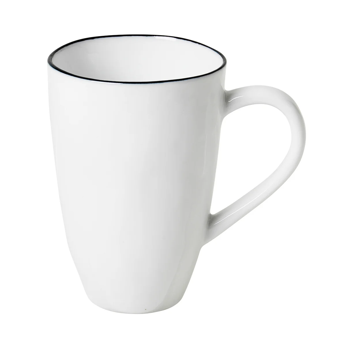 Broste Copenhagen - Salt Becher mit Henkel, 30 cl, weiß / schwarz
