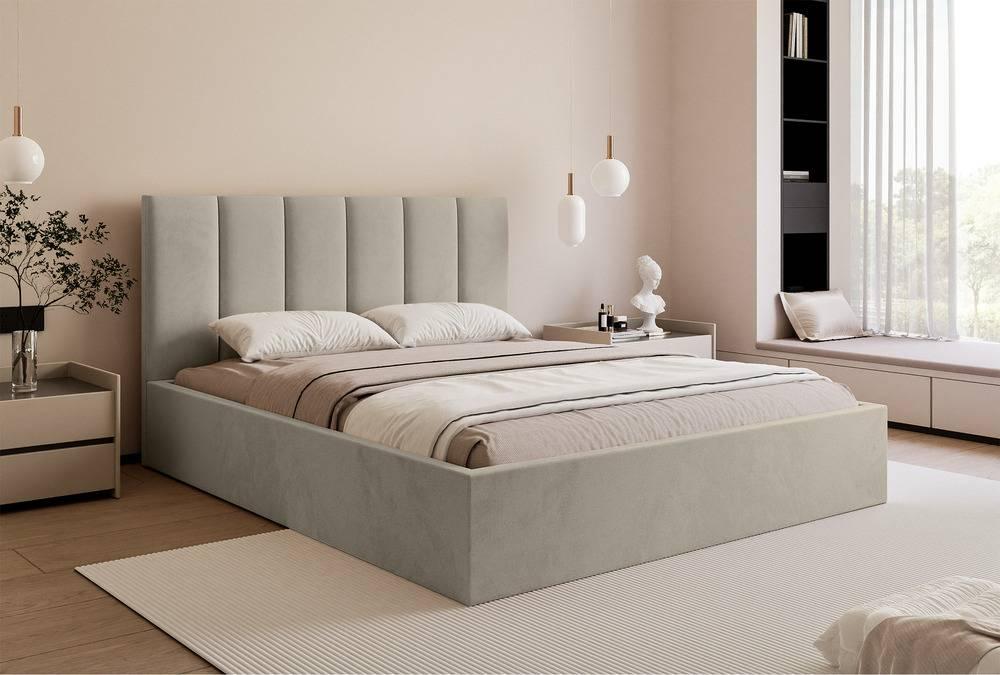 Bedframe Carolina met opbergruimte velvet 180x200
