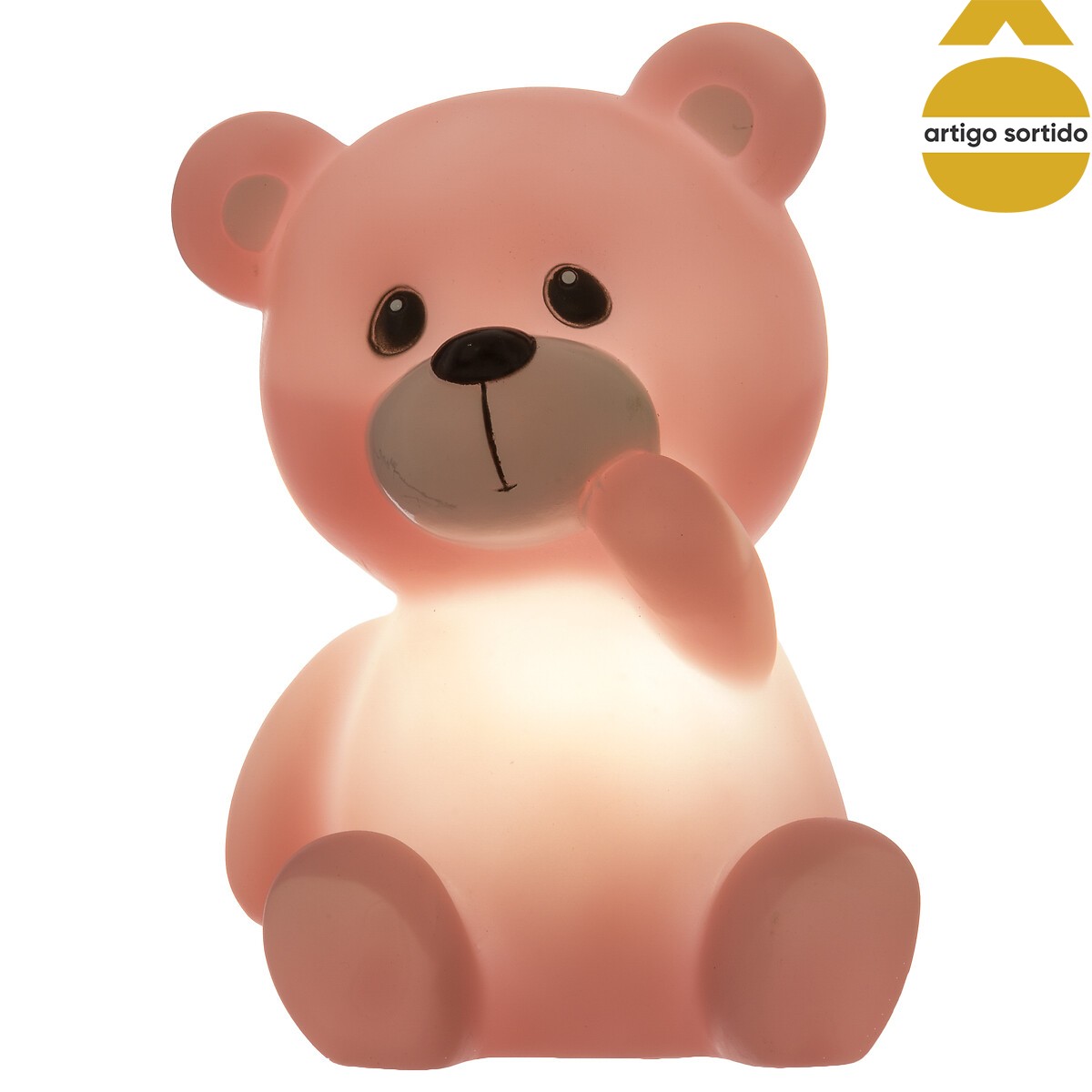 Luz de presença led ursinho 13x10,5x9,2cm