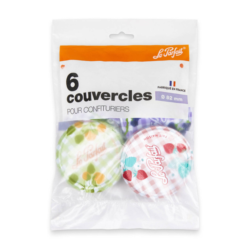 Couvercle pour bocal à confiture Ø 82 mm 6 pièces LE PARFAIT