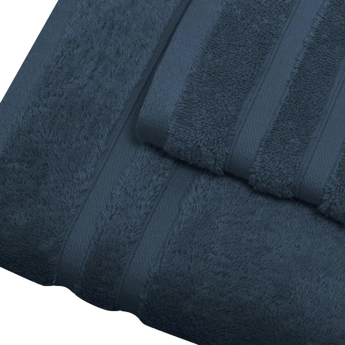 SENSILK - Serviette de toilette 600 gr/m²  indigo 50x100 cm