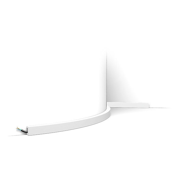 CX190F Flexible Corniche plafond pour éclairage indirect Orac Decor - 2x3x200cm