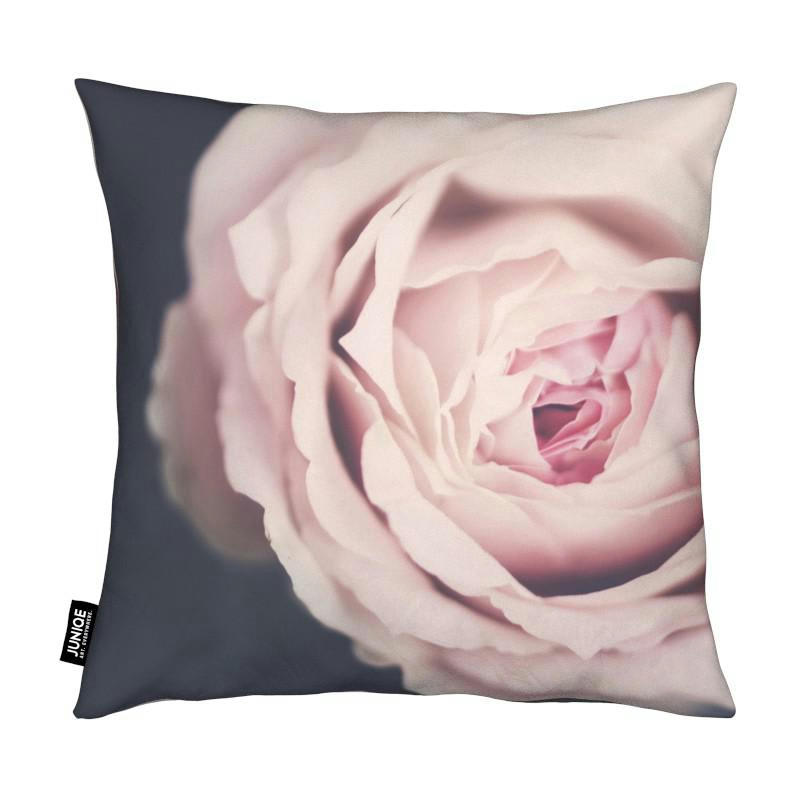 ROSE PINK - Coussin en microfibre en gris & noir 50x50