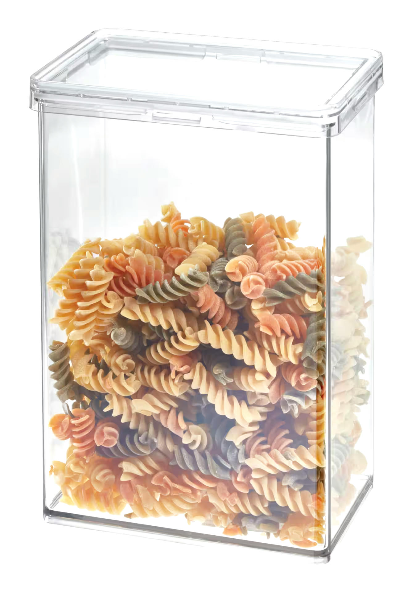 The Home Edit by iDESIGN Clear Stackable Large Canister with Air Tight Lid, 2.37-L