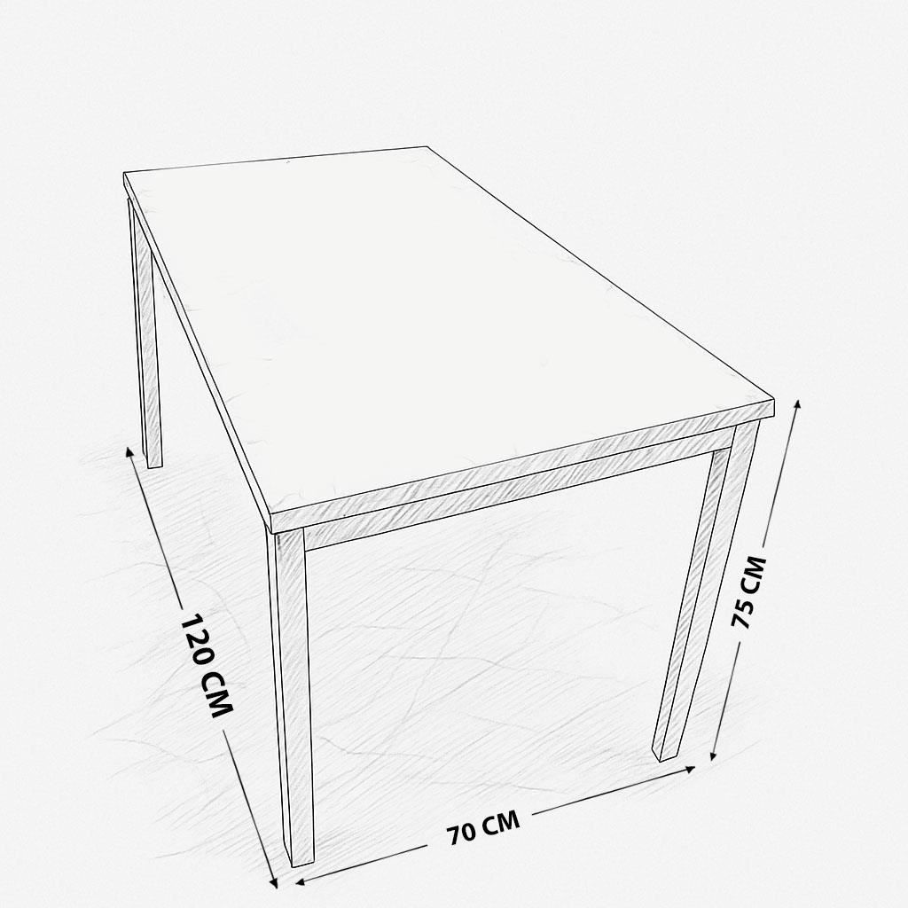 KOSY KOALA Dining Table Black Glass Kitchen Place for 4 Seats, Dining Table Only (Black H 75 x L 120 x W 70 cm)