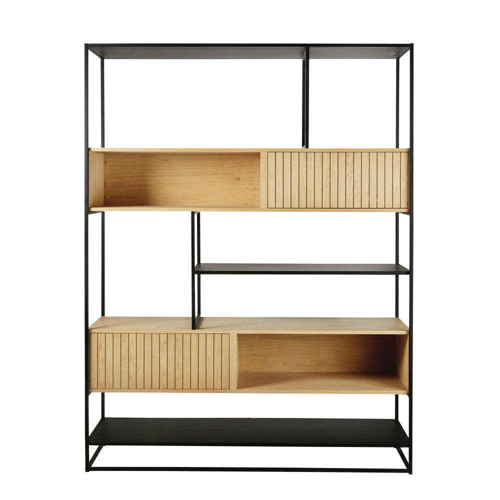 Boldin - Bibliothèque 2 portes coulissantes