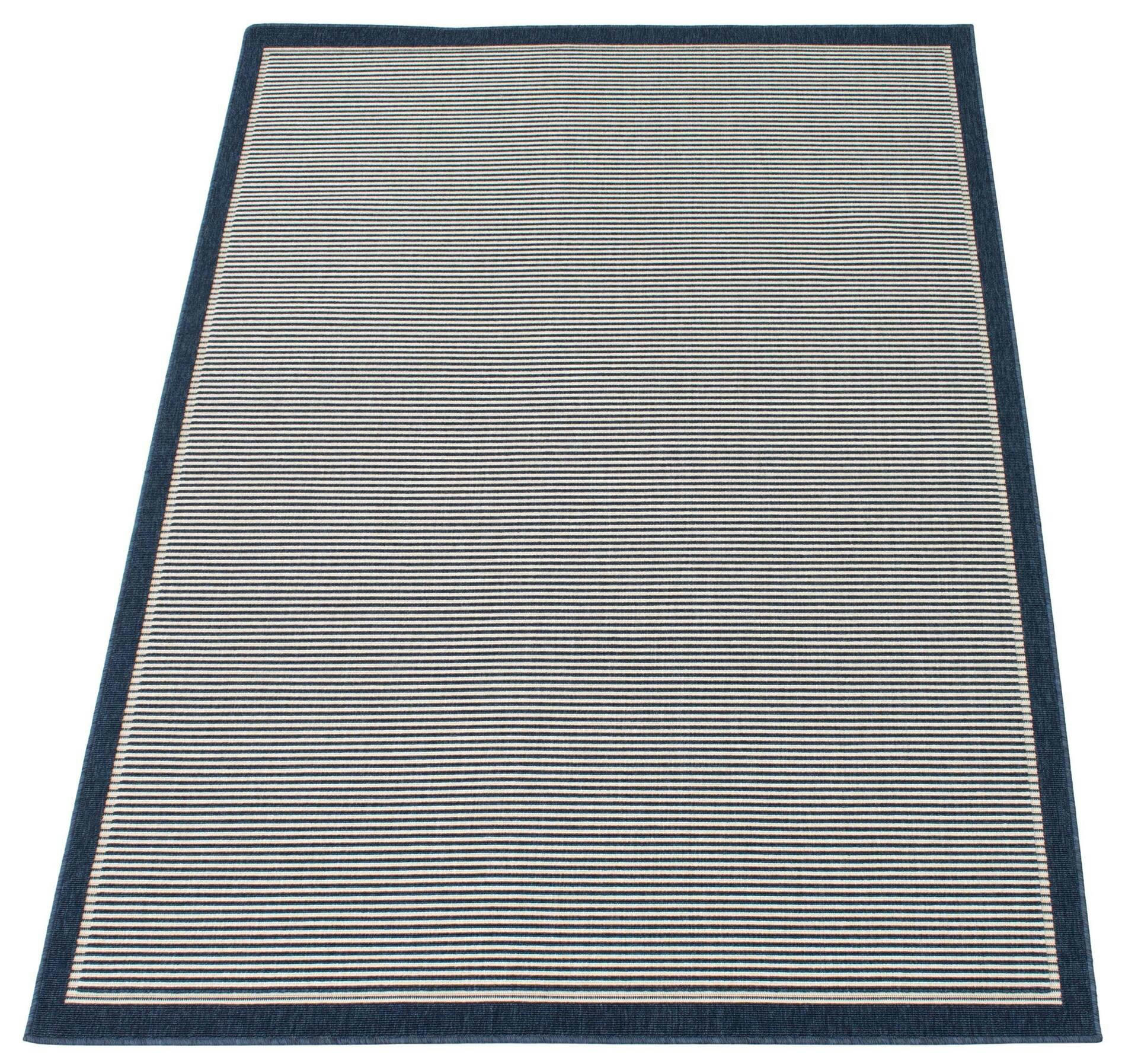 ECARPET Oxford Indoor/Outdoor Area Rug, Blue, Assorted Sizes
