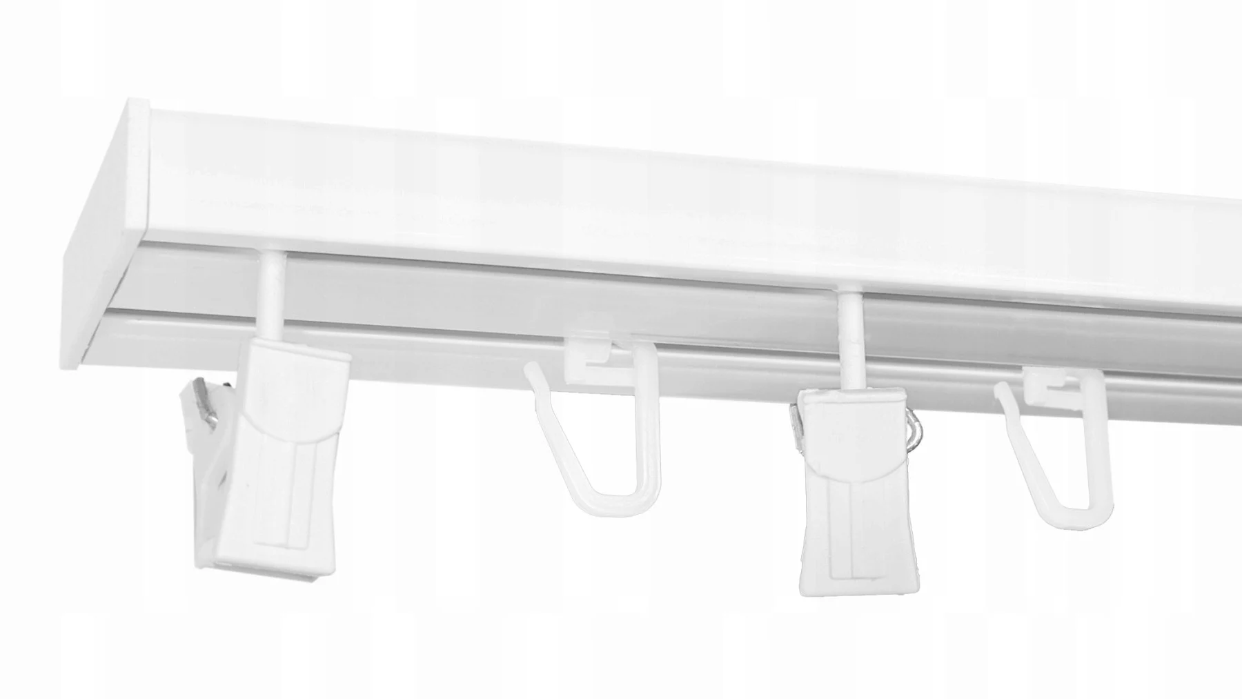 Karnisz SZYNA SUFITOWA PCV II-torowa KPL 130 cm