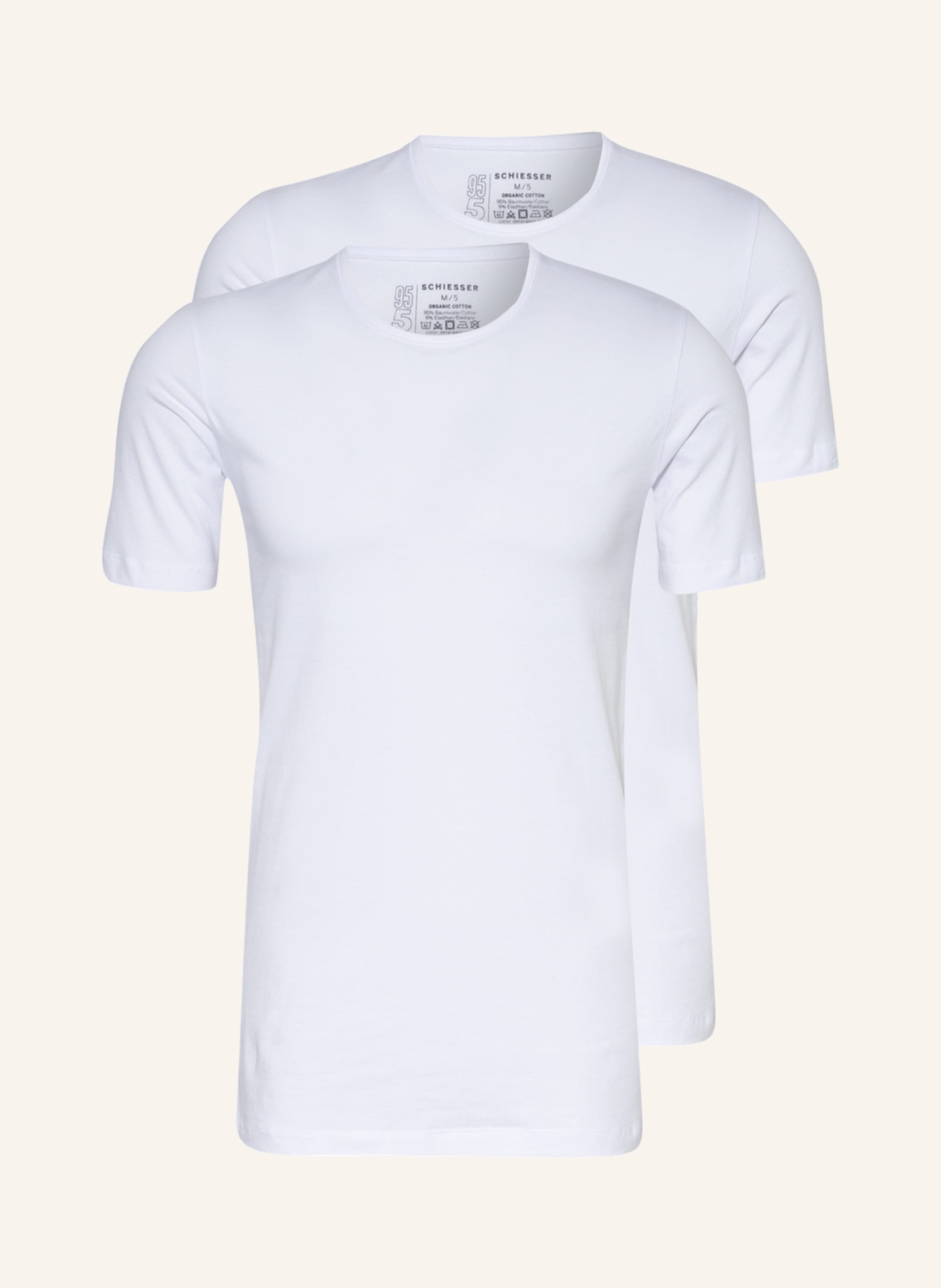 SCHIESSER 2er-Pack T-Shirts 95/5