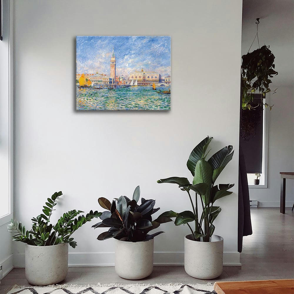 - Tableau - Vue de Venise (Le Palais des Doges), Renoir 50x60cm