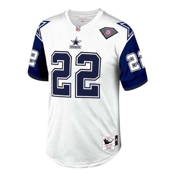 Emmitt Smith Dallas Cowboys 1996 Authentic Throwback Retired Player Jersey - White
