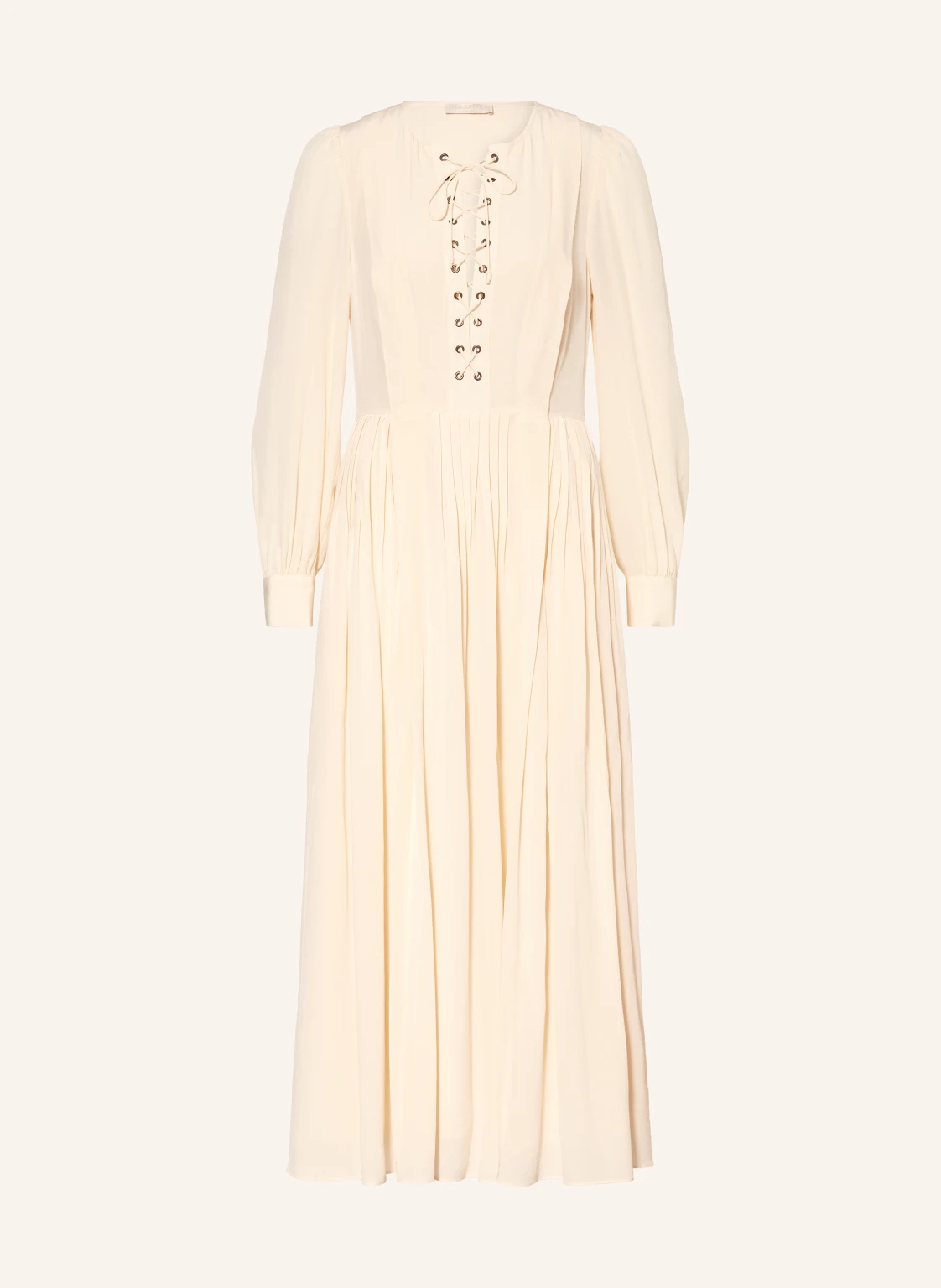 ULLA JOHNSON Seidenkleid VERIA mit Plissees