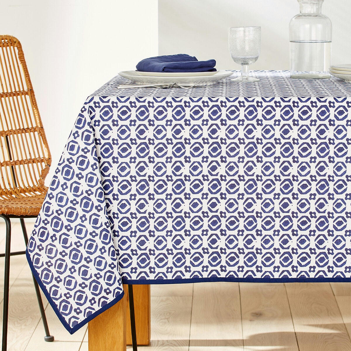 Nappe imprimée polycoton enduit Martinho