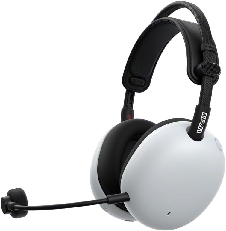 Sony INZONE H9 II Wireless Noise Canceling Gaming Headset  WH-1000XM6 Drivers  Lightweight  Detachable Cardoid AI Mic  2.4GHz and Bluetooth  Soft Case  for PC  PS5  Switch  and Mobile  White