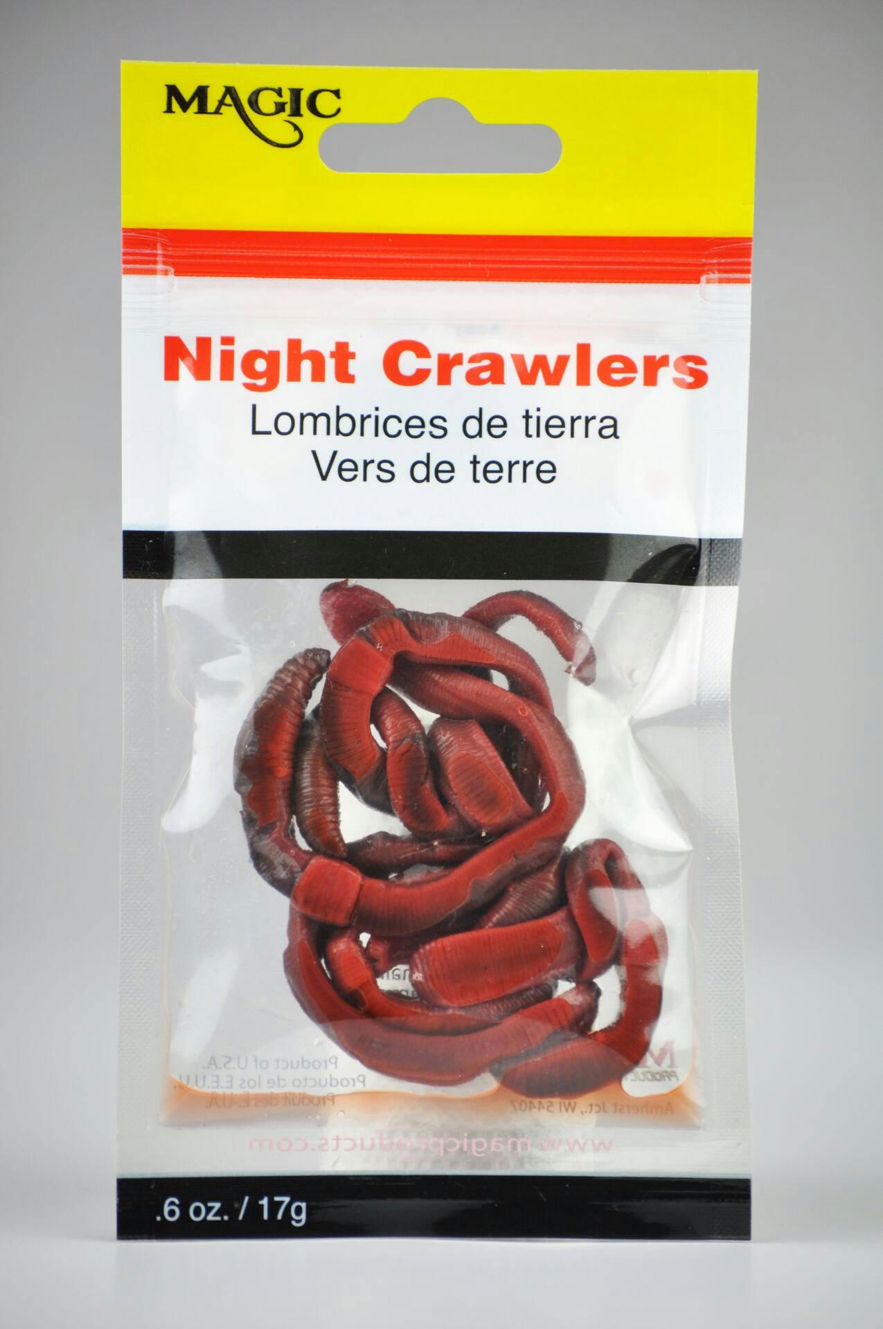 Magic Wax Night Crawler Worms, 35-pk