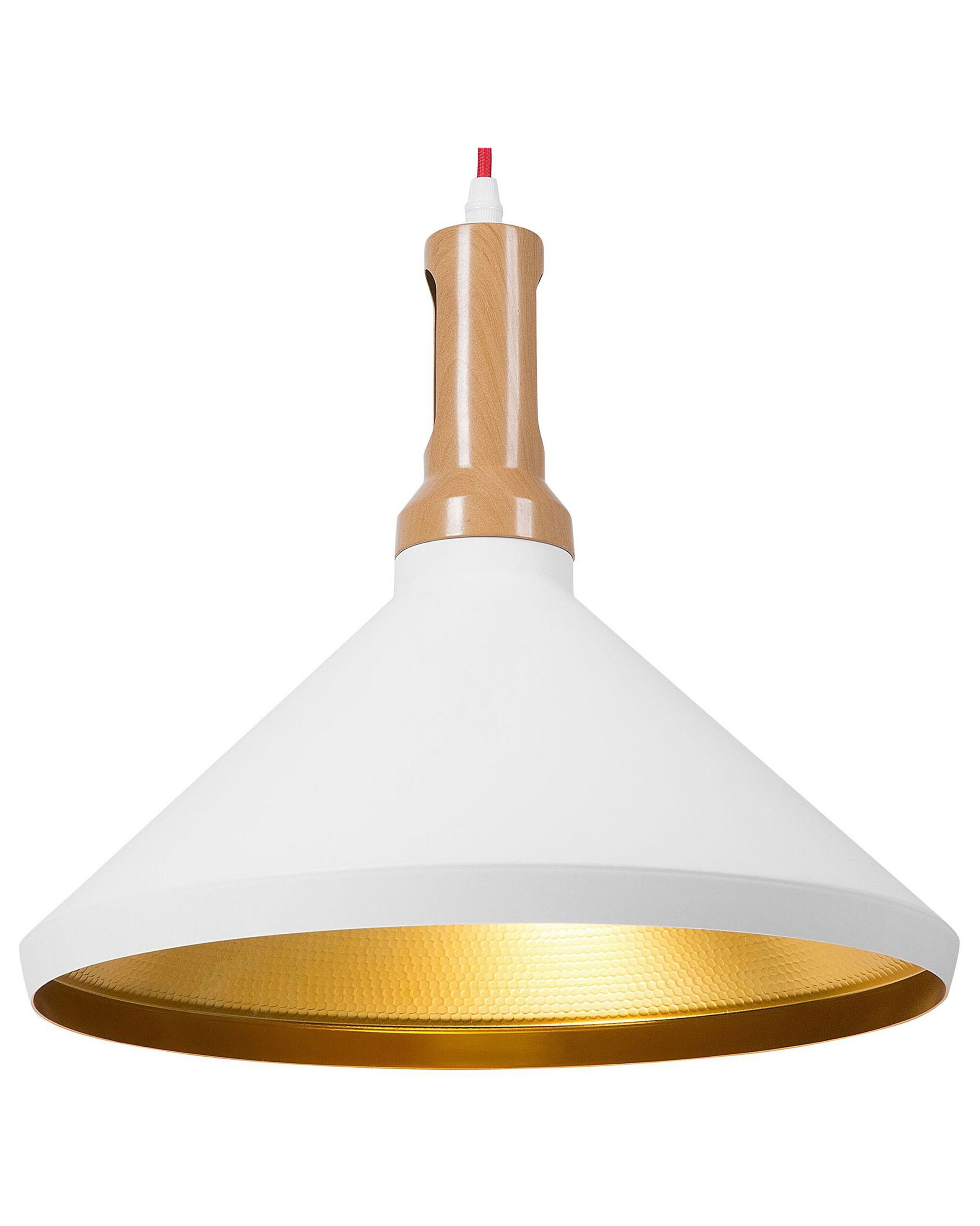 Lampa wisząca dwukolorowa biało-złota