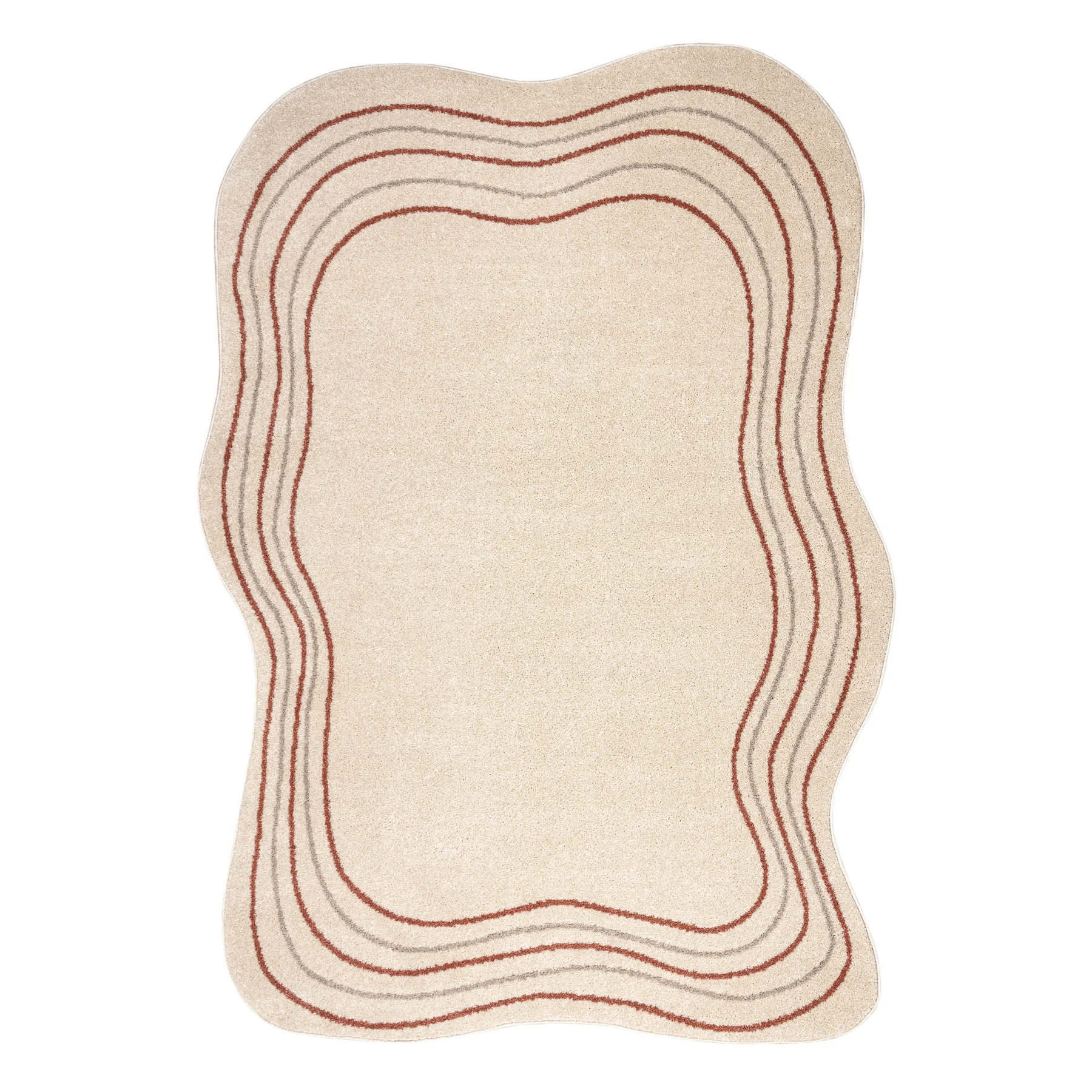 Dywan FUSION 5707 krem / terakota Shape - Abstrakcja, 160x220 cm
