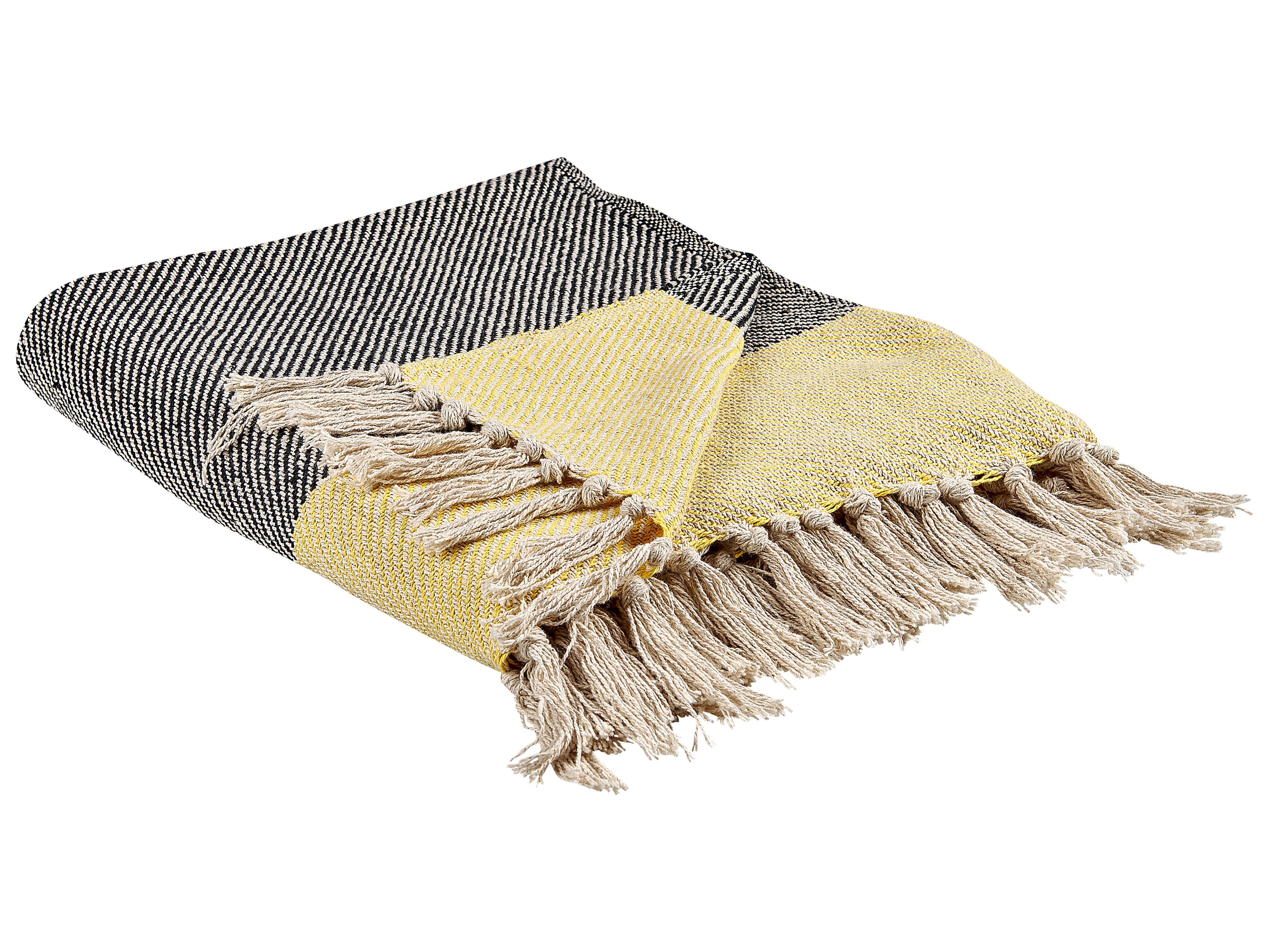 Blanket LAPU Cotton 125 x 150 cm Mustard