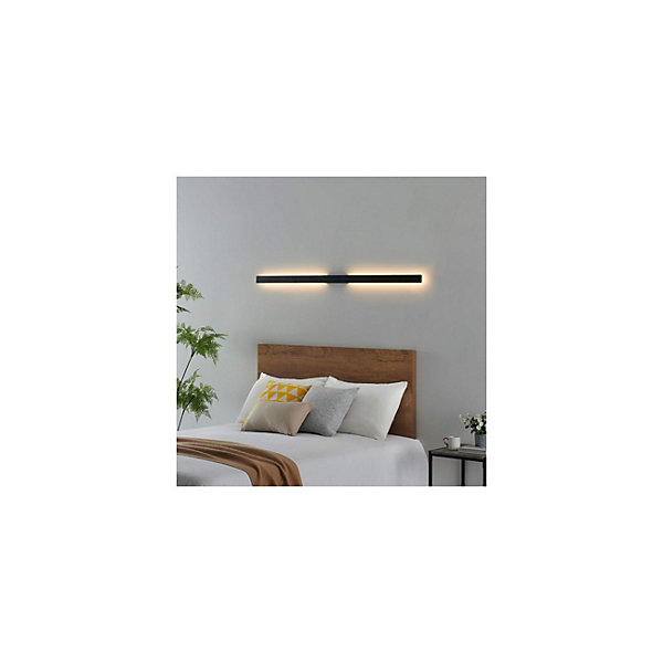 Longue applique murale noire extérieur 144 cm - Sambai