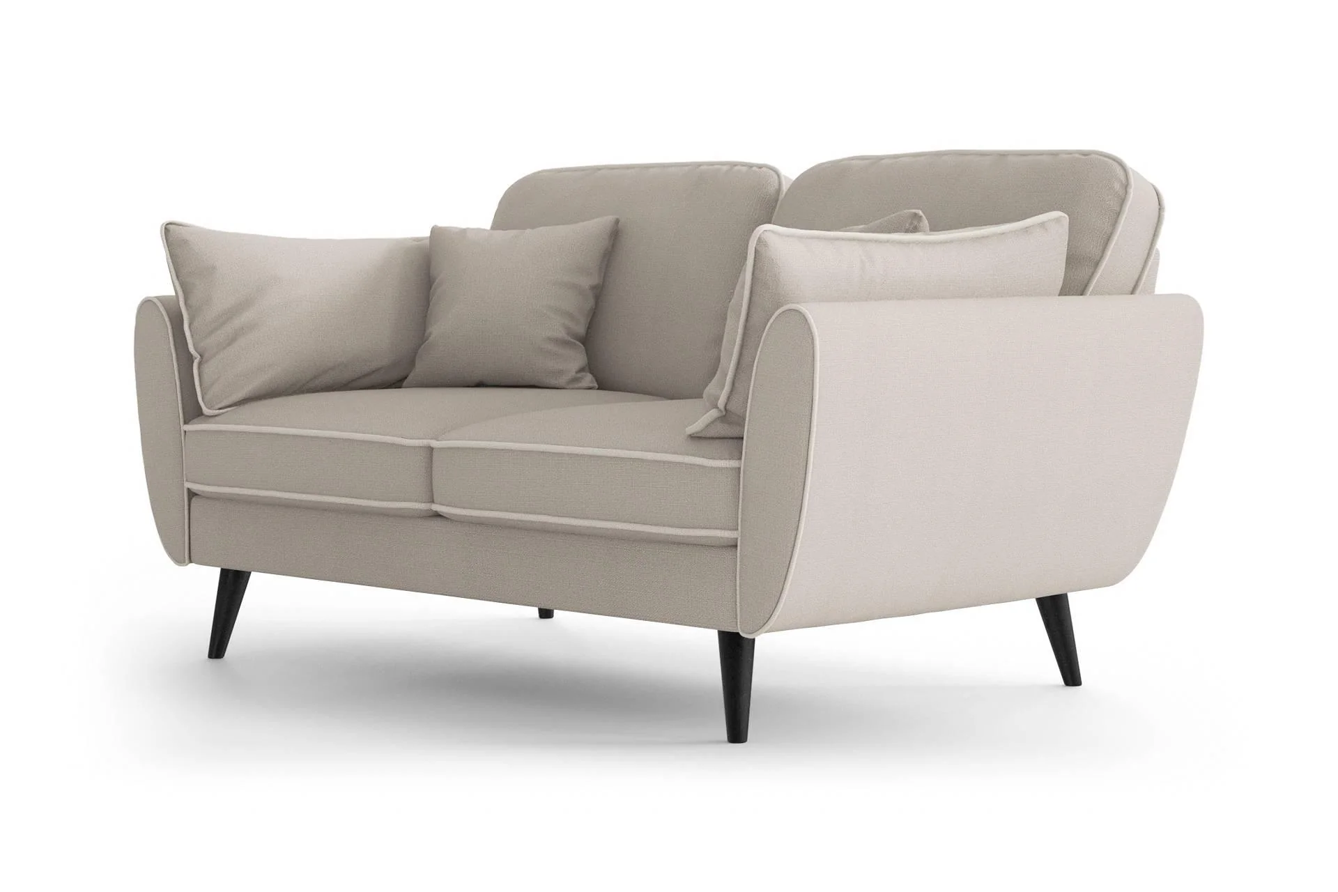 2-zitsbank Zara linnen met contrast piping