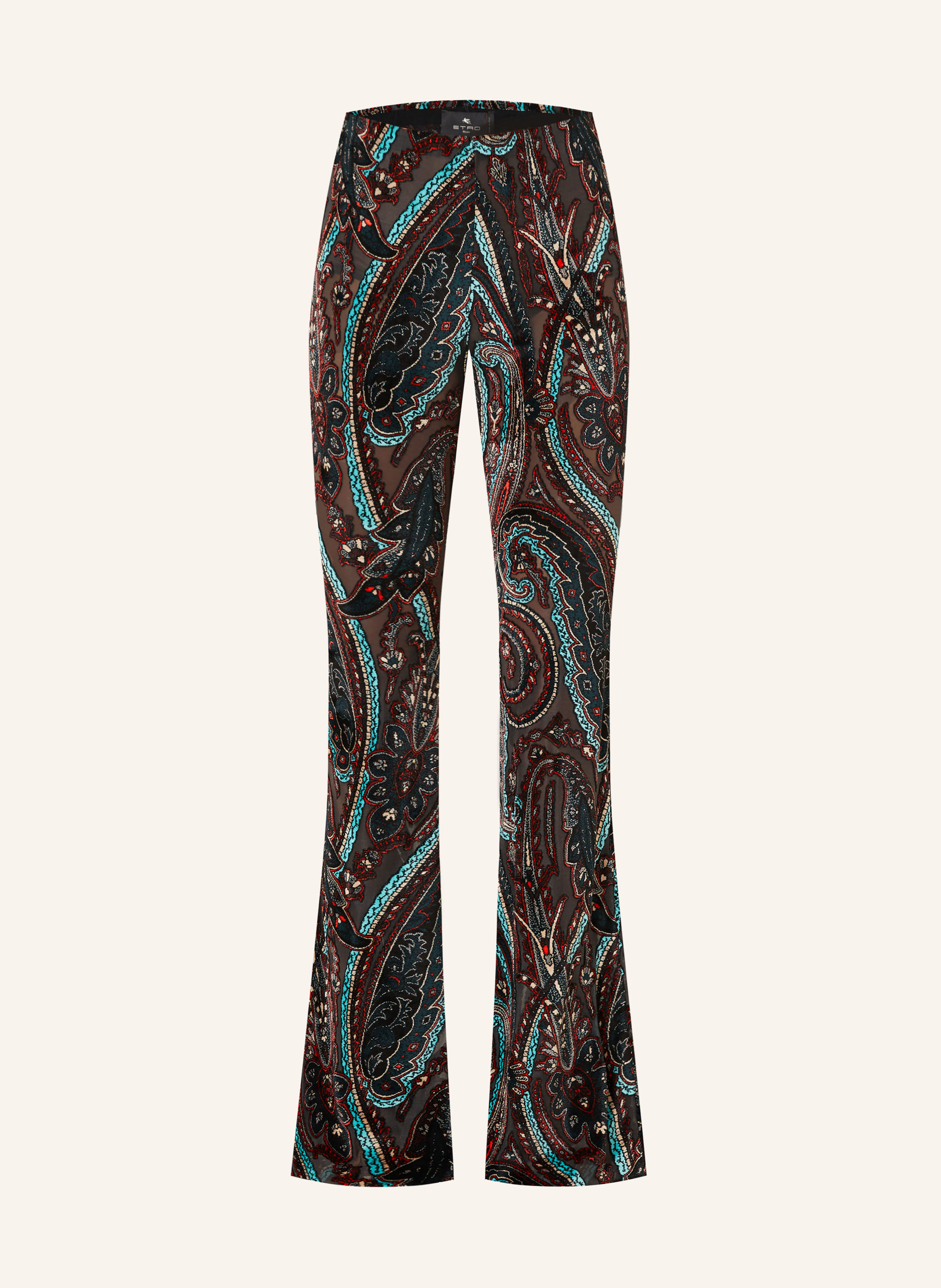 ETRO Bootcut-Hose aus Samt