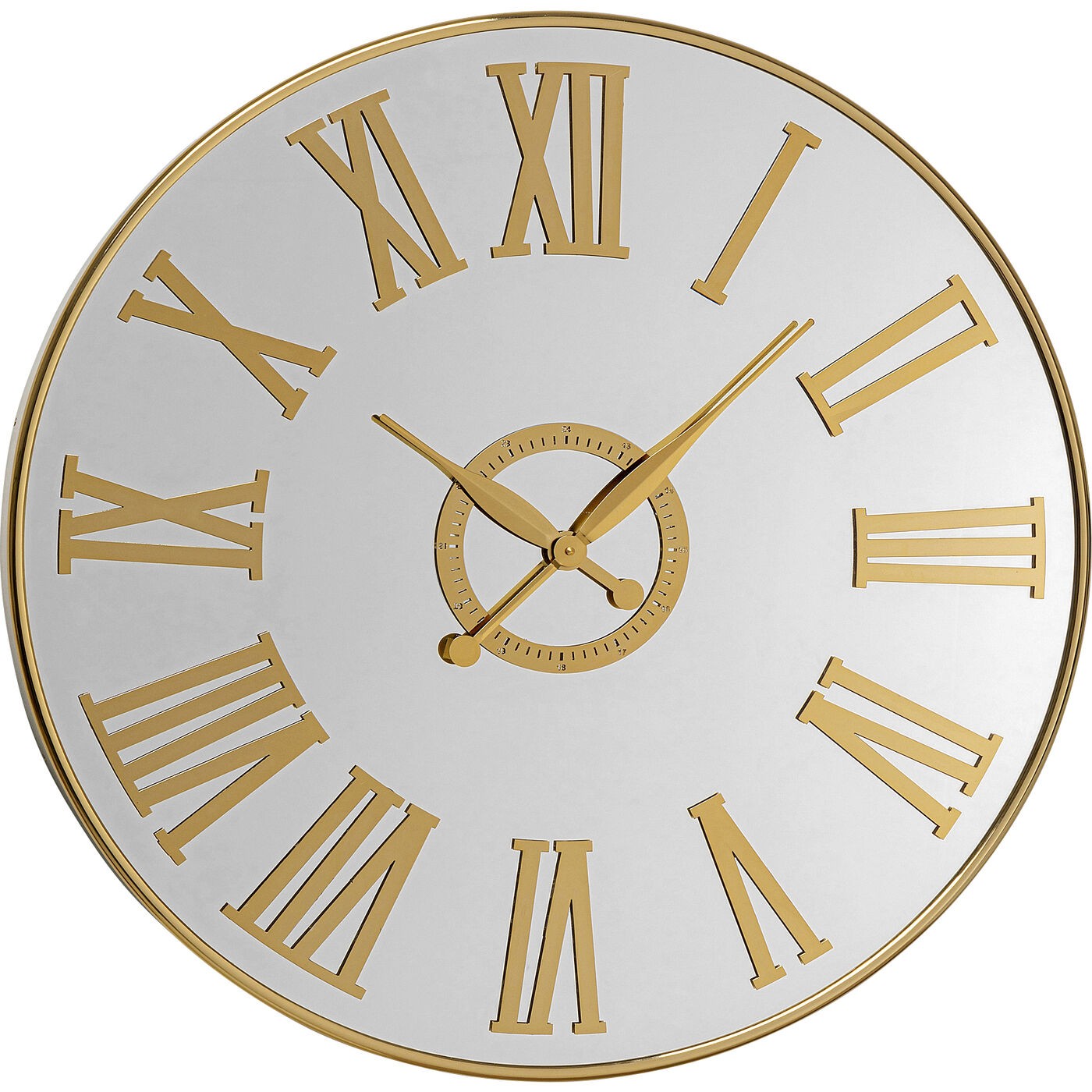 Wandklok Casino spiegel goud 76cm Kare Design