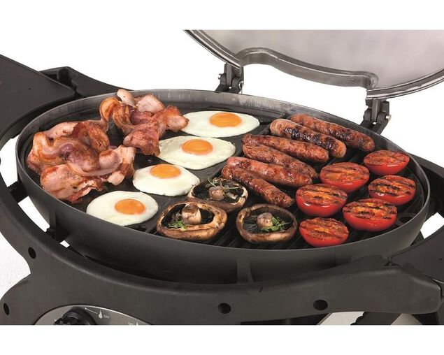 Ziggy Classic Triple Grill LPG BBQ Plus Cart Bundle - Gunmetal Grey