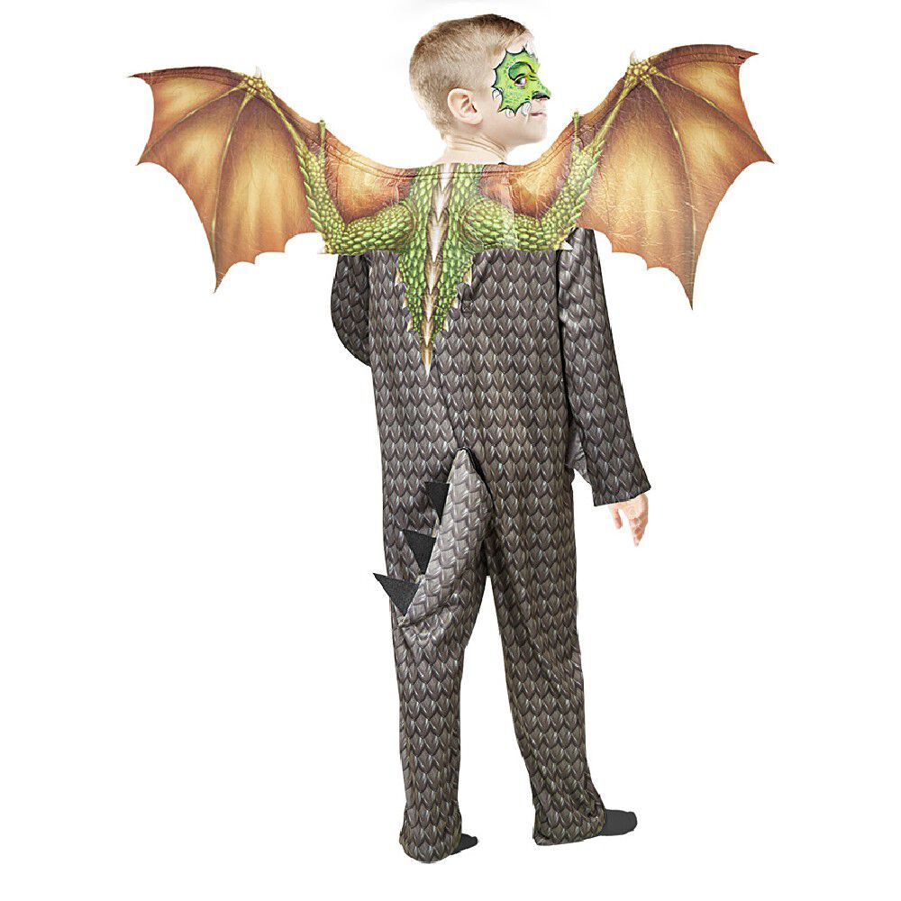 Déguisement enfant ailes de Dragon Halloween vert