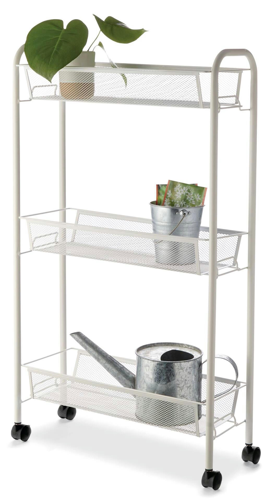Type A 3-Tier Mesh Wire Slim Storage Cart