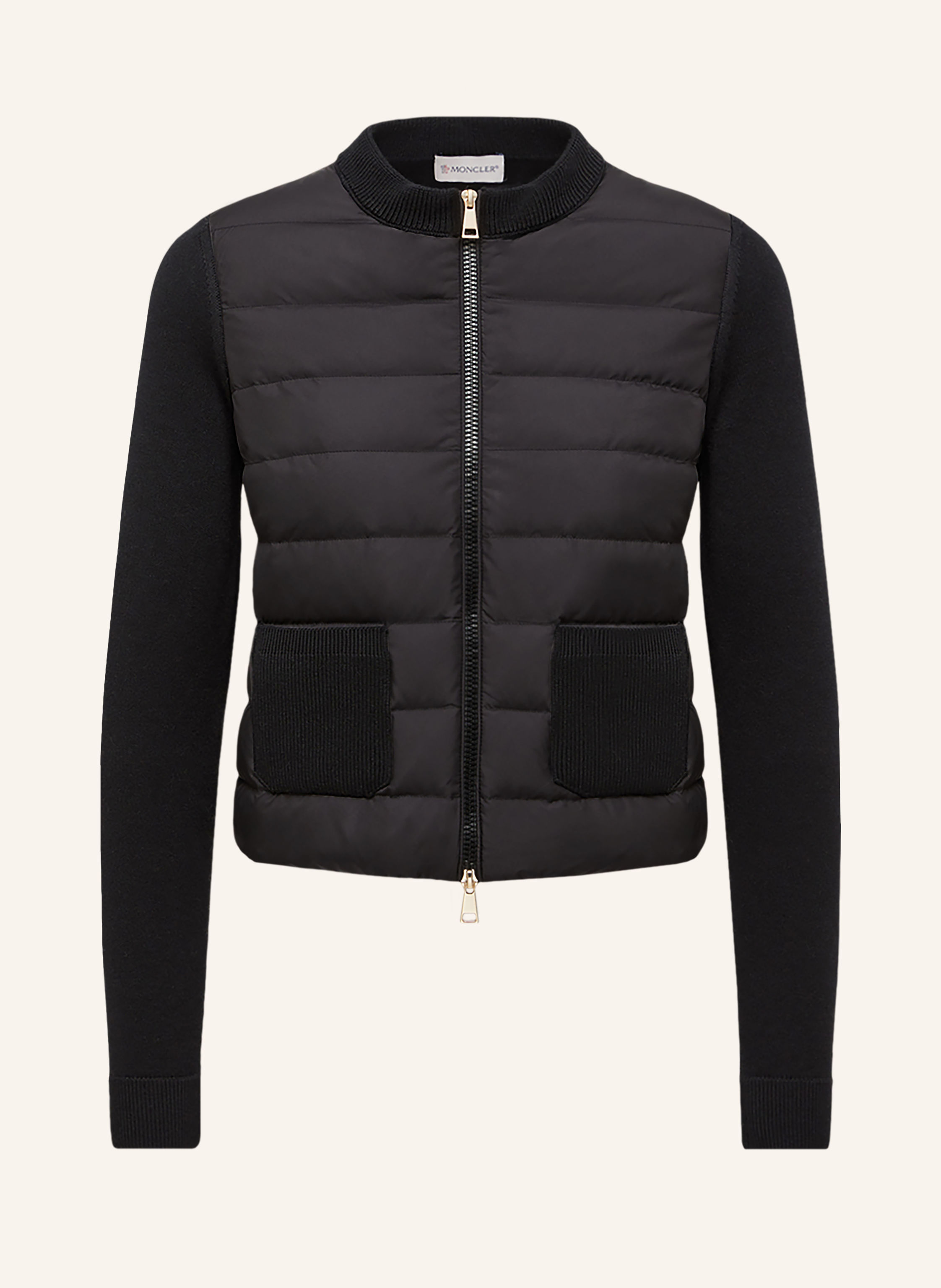 MONCLER Lightweight-Daunenjacke im Materialmix