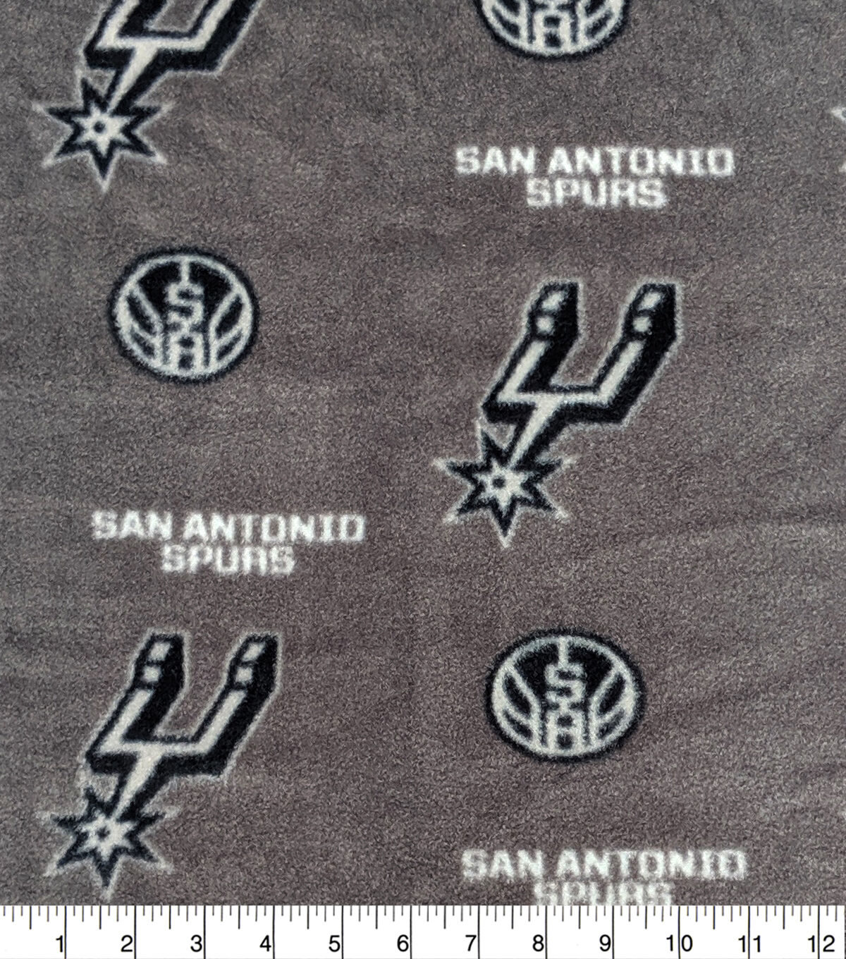 San Antonio Spurs Fleece Fabric Allover