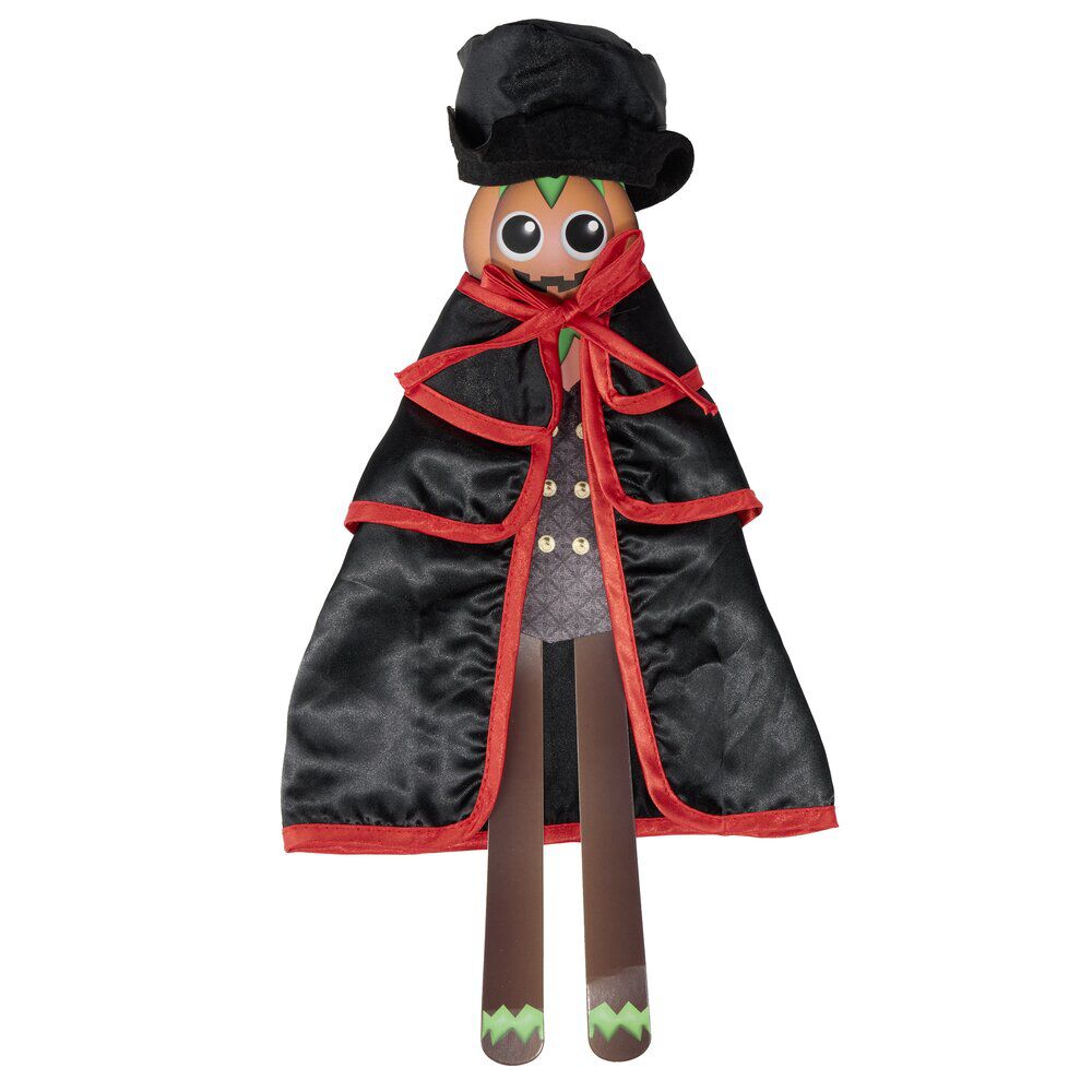 Déguisement gnome farceur Halloween vampire noir
