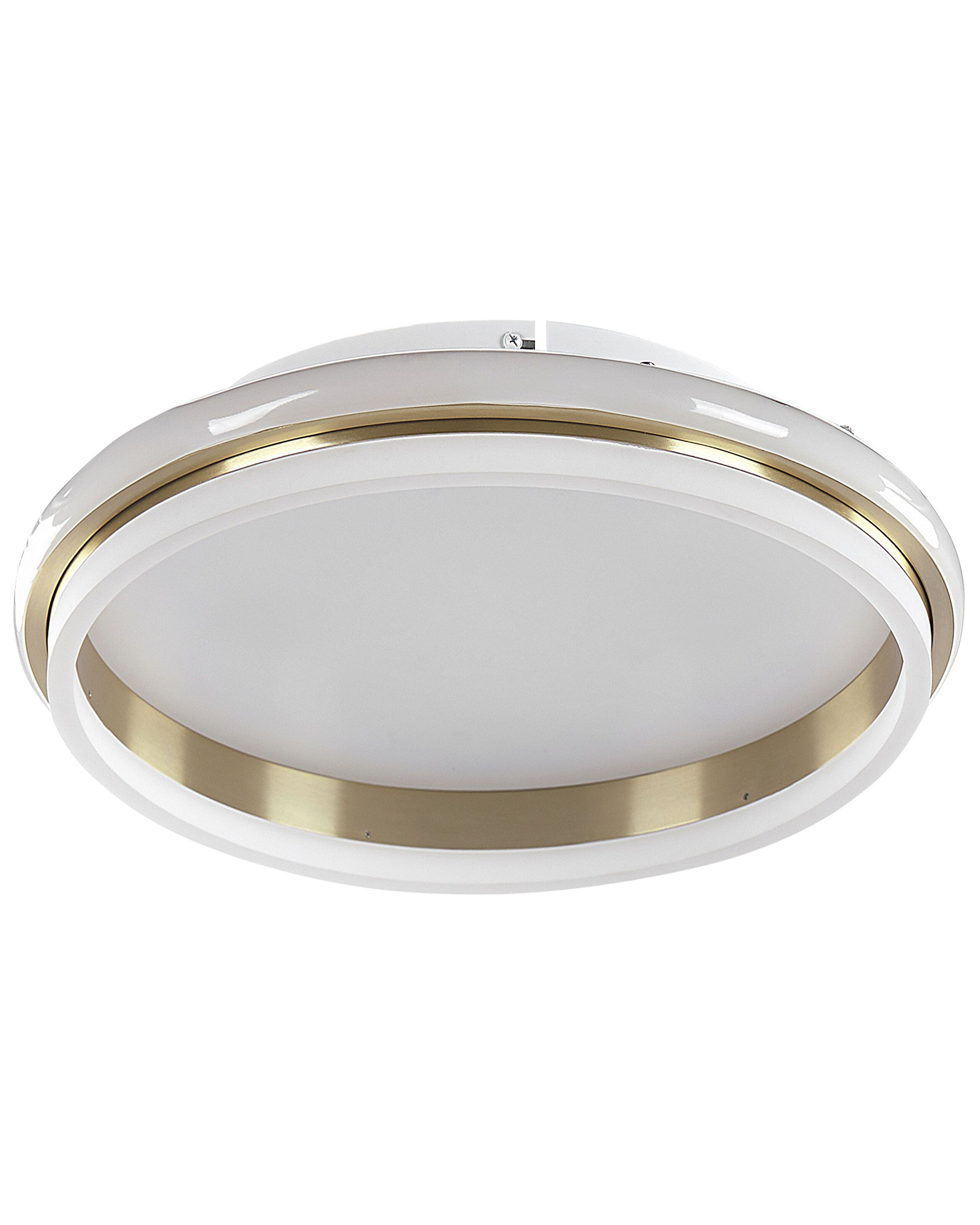 Lampa sufitowa LED plafon obręcz złoty